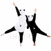 Plyšový overal Kigurumi - vzor panda - 125-140 cm