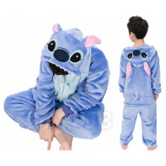 Plyšový overal Kigurumi - vzor Stitch - 130-140 cm