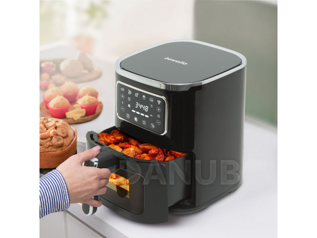 Horkovzdušná fritéza - 220-240 V - 1450W - 5 L - s dotykovými tlačítky