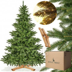 Umělý vánoční stromeček Premium Royal Trees - 180cm - přírodní smrk s dřevěným stojanem